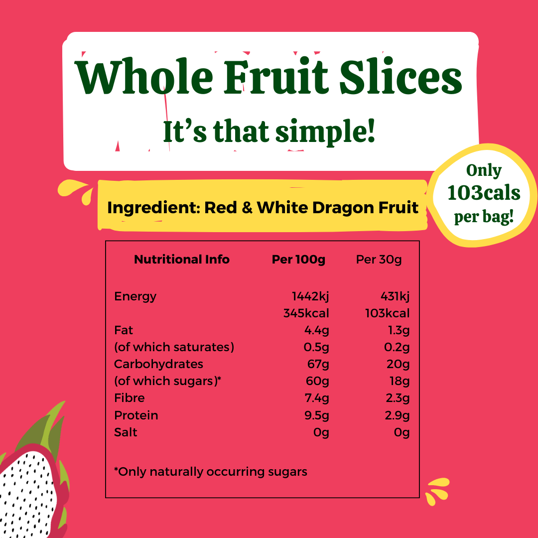 Soft Dried Dragon Fruit Slices