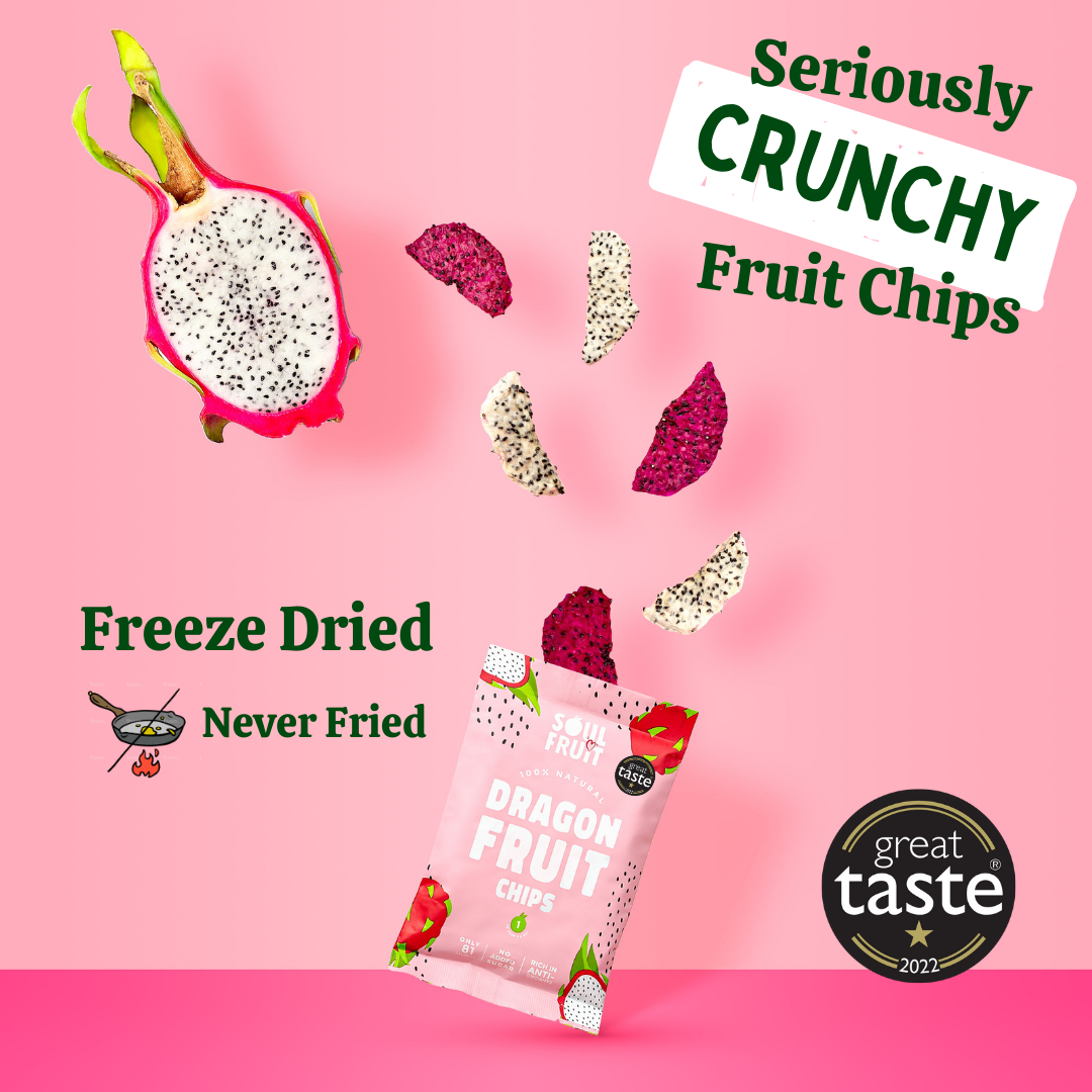 Freeze Dried Dragon Fruit Crisps