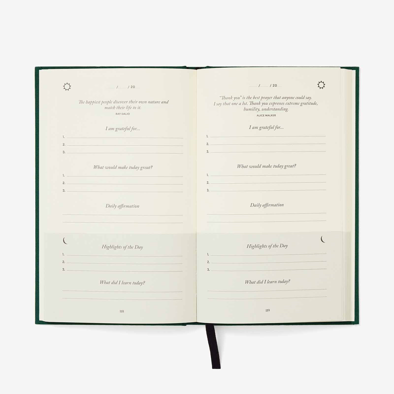 Five Minute Journal - Earth Green