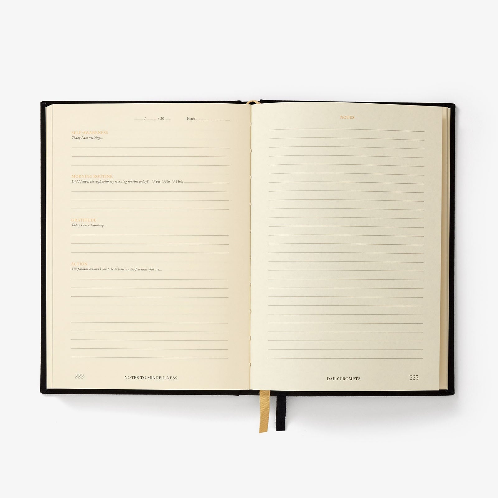 Notes to Mindfulness Journal - Stone Black