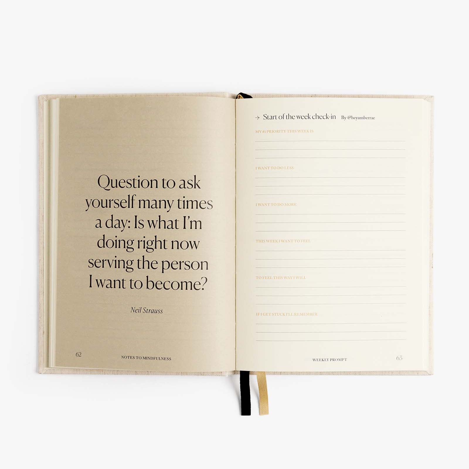 Notes to Mindfulness Journal - Linen