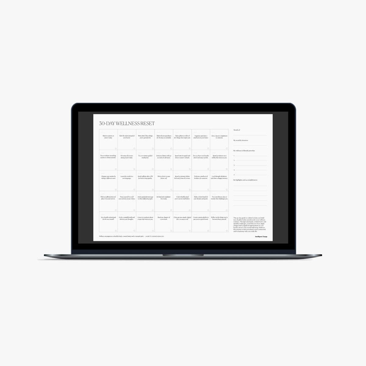 30 Day Wellness Reset Challenge