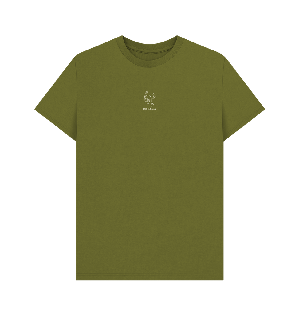 Moss Green Printed T-shirt