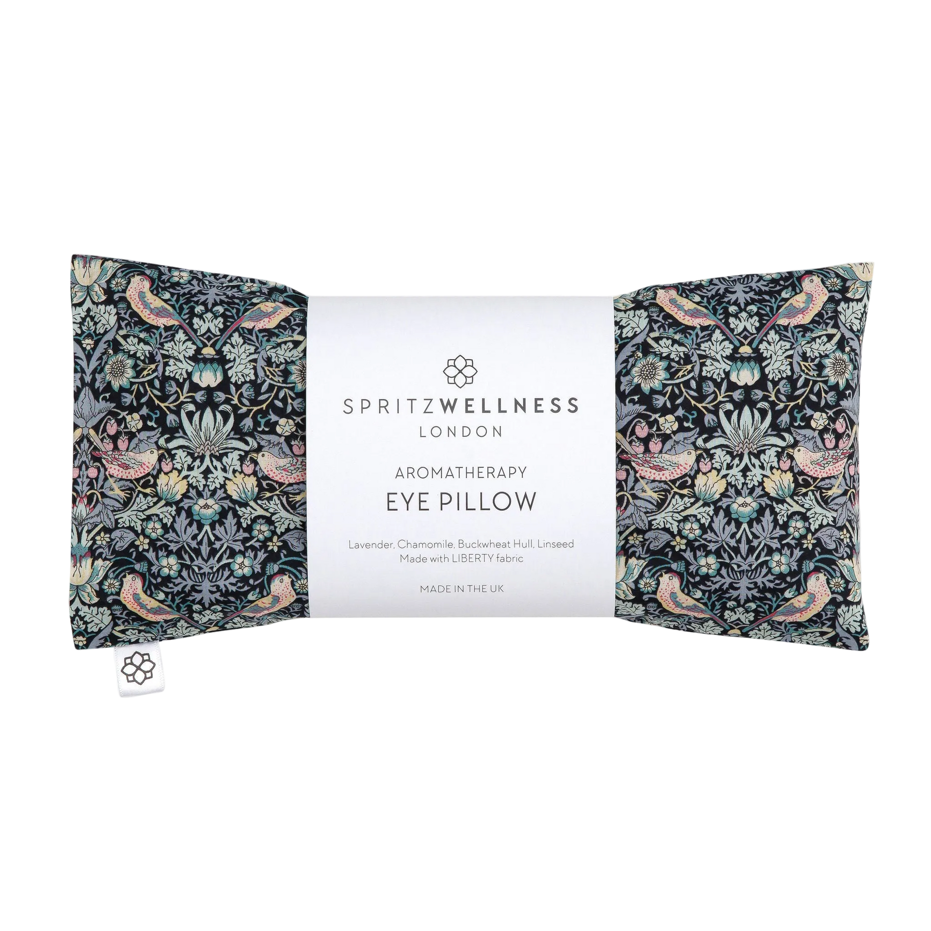 Aromatherapy Eye Pillow - Strawberry Thief Grey