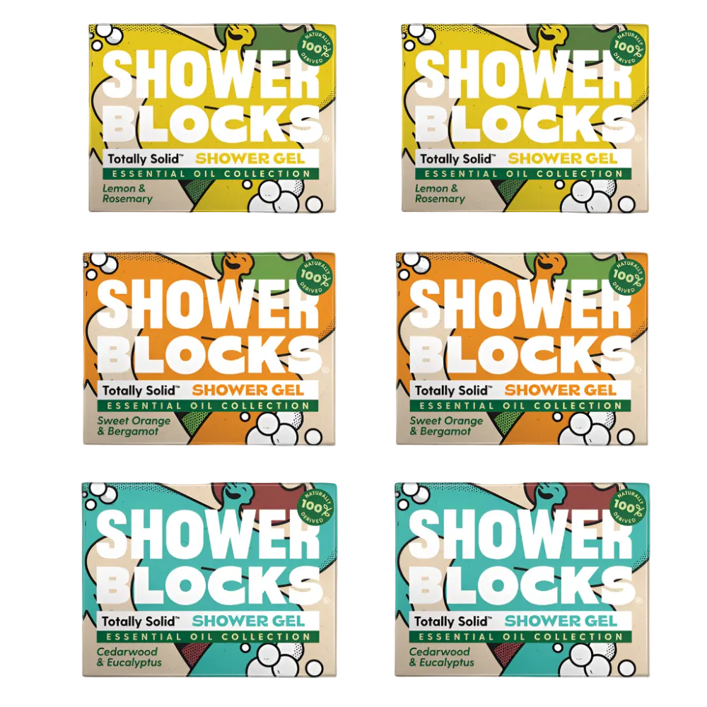 Shower Blocks: Essential Oil Mixed Pack
