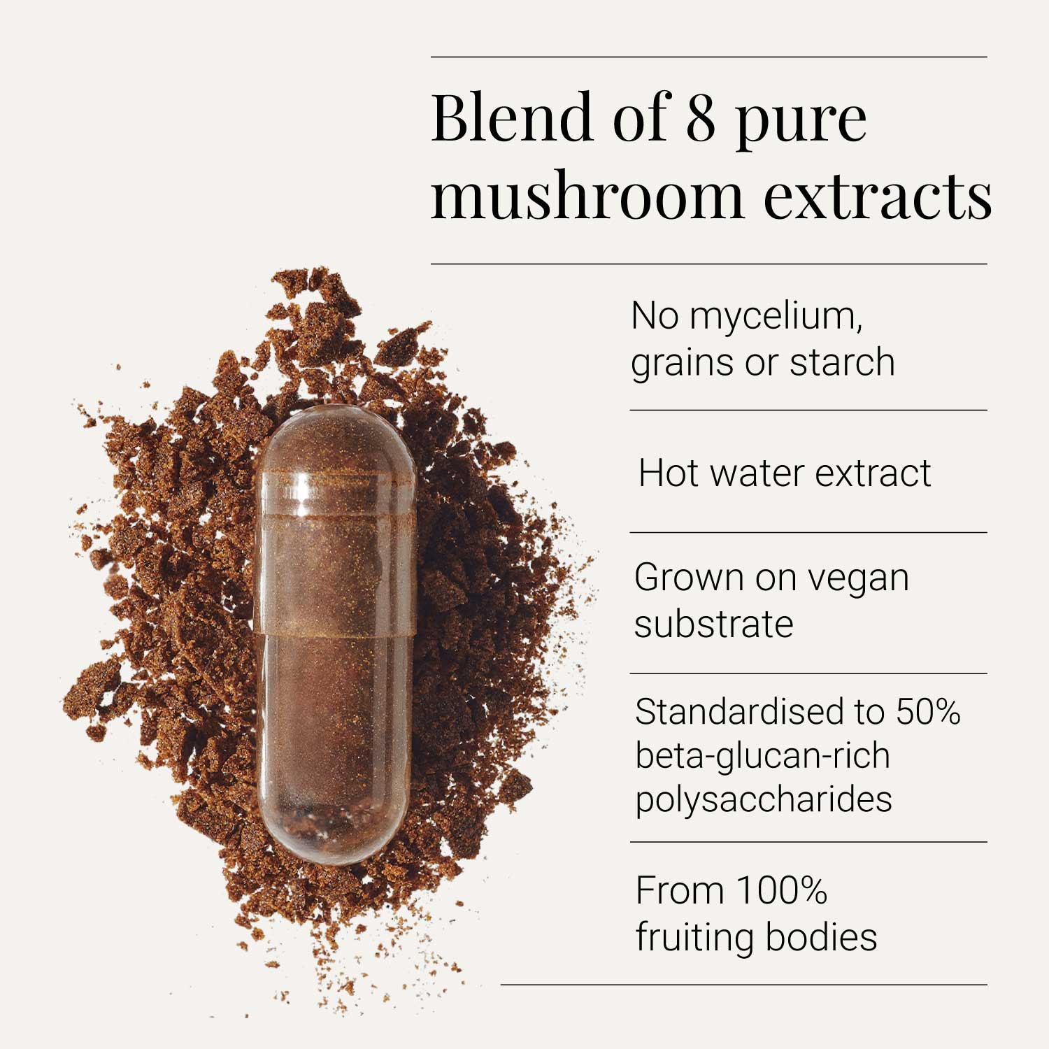 Organic Multi-Mushroom Extract Capsules