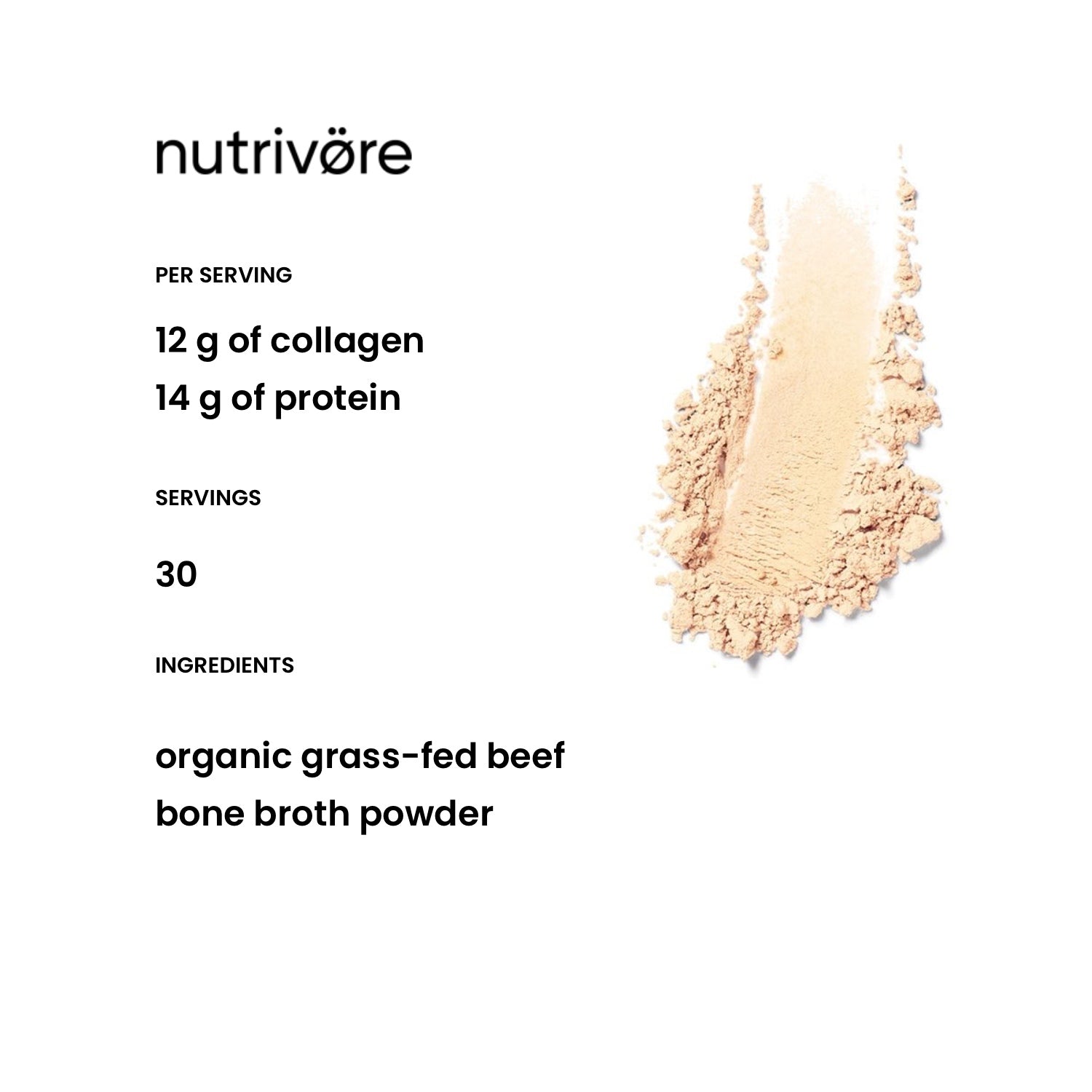 Organic Beef Bone Broth Powder