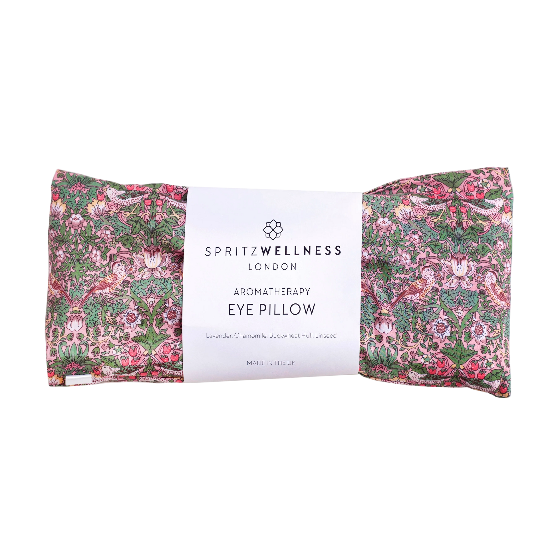 Aromatherapy Eye Pillow - Strawberry Thief Pink