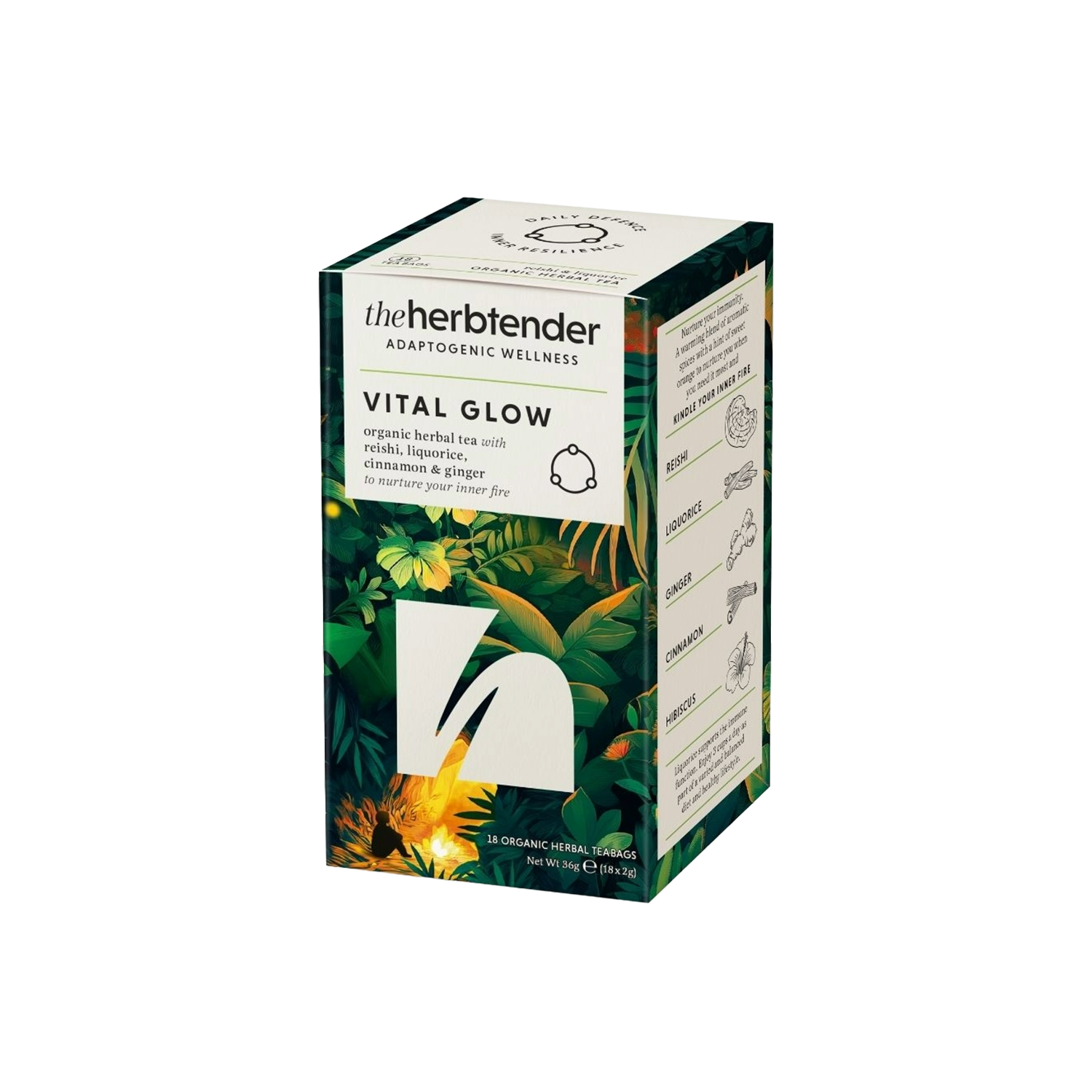 Vital Glow Organic Herbal Reishi Tea