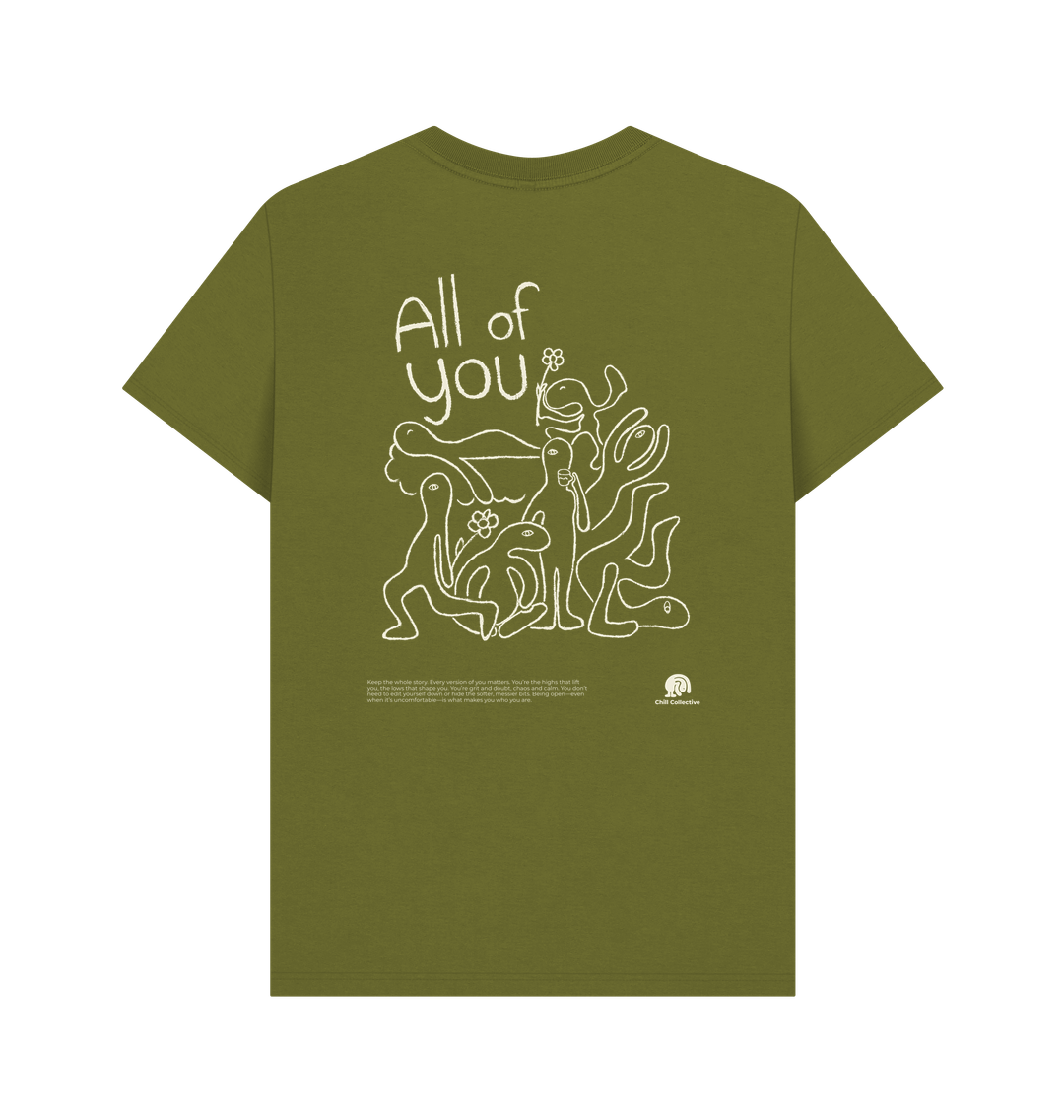 Moss Green Printed T-shirt