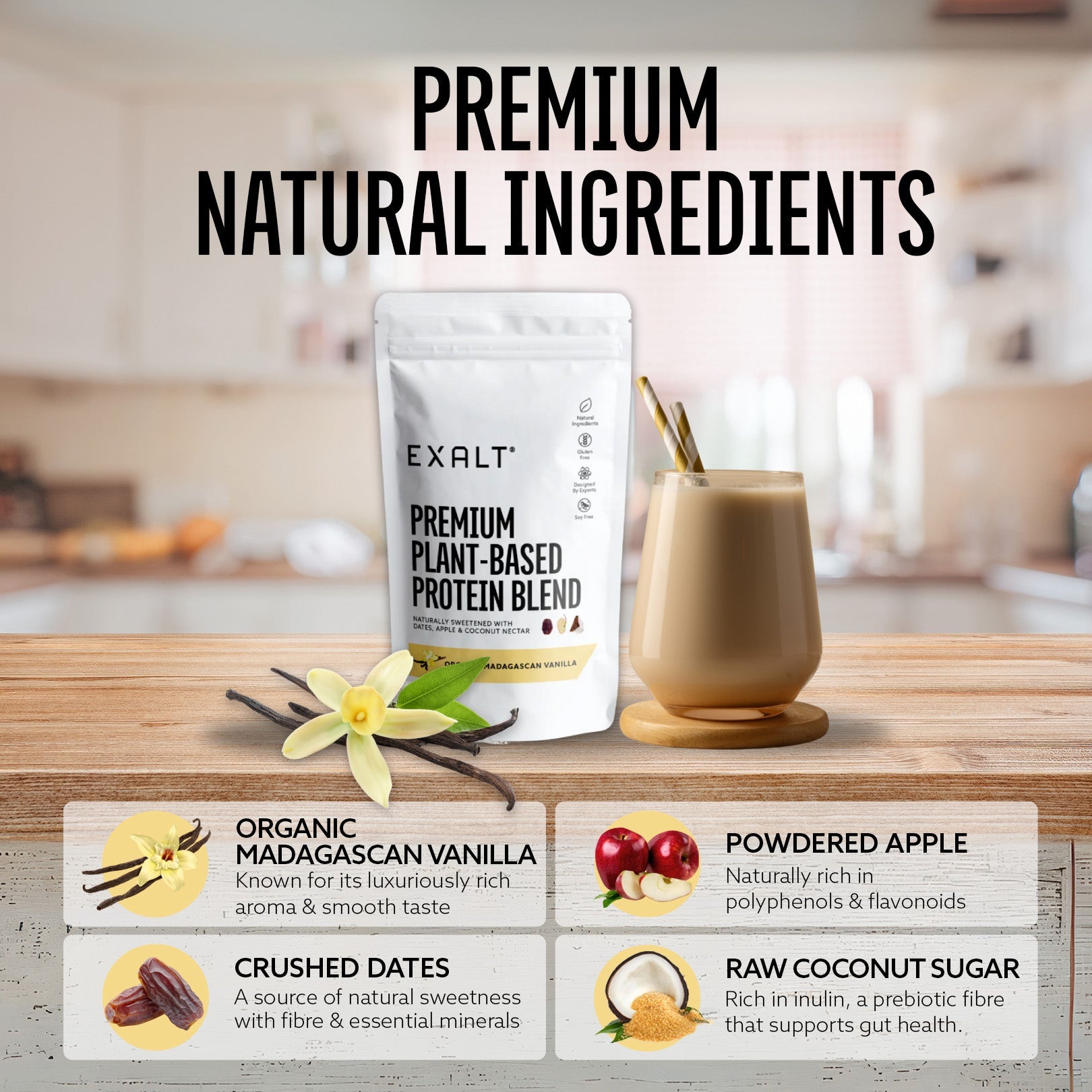 Organic Vanilla Vegan Protein Powder