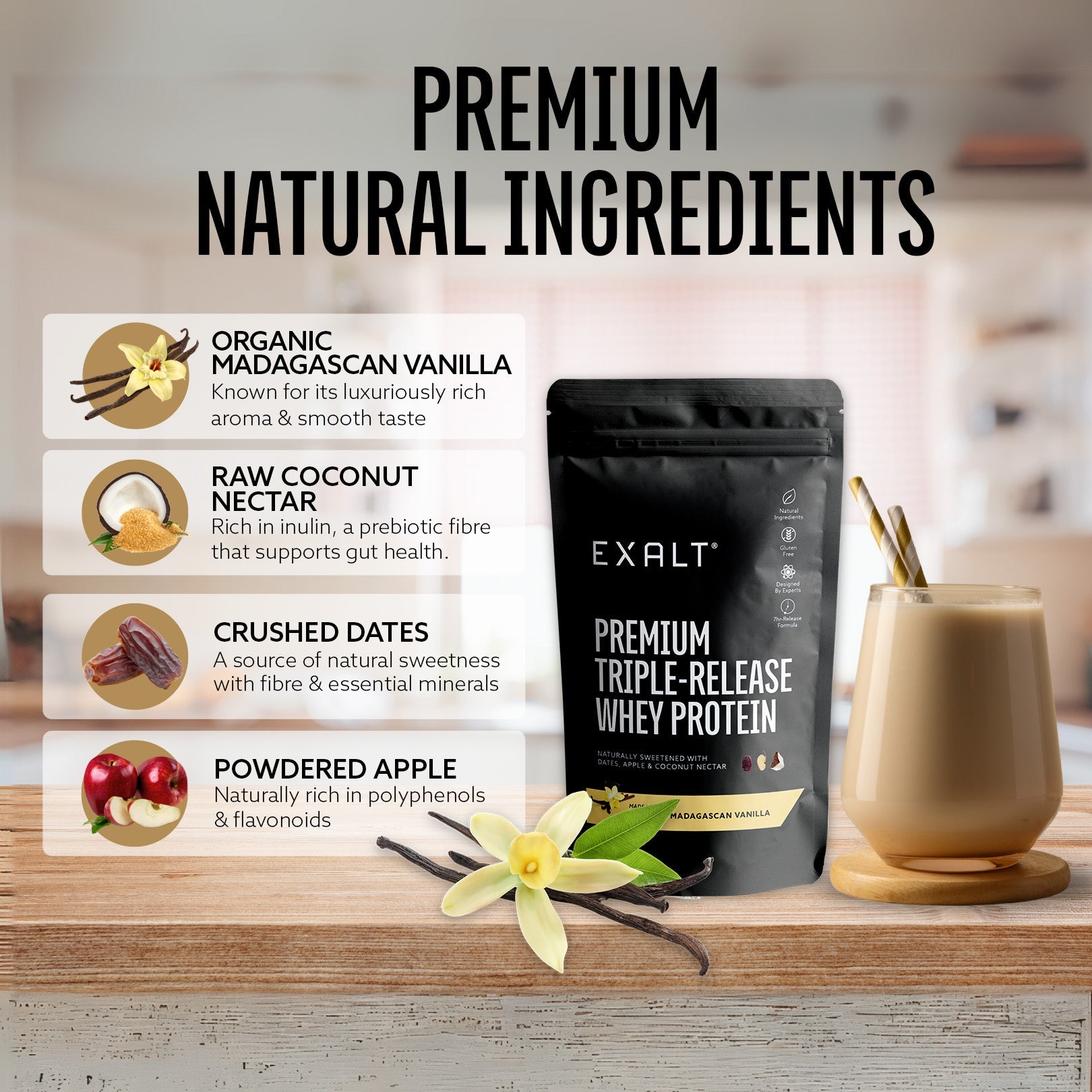 Organic Vanilla Whey Protein Powder